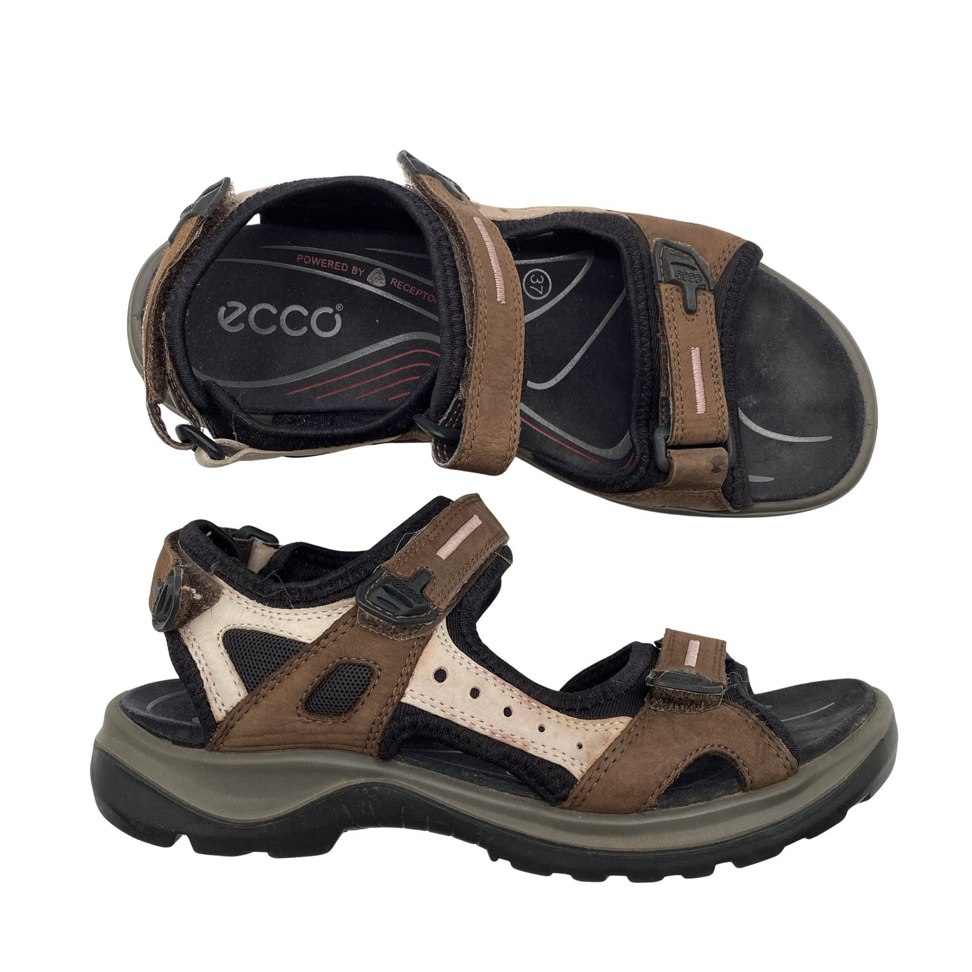 Unisex Ecco - Rihmikud, suurus 37 - Pruun (1)