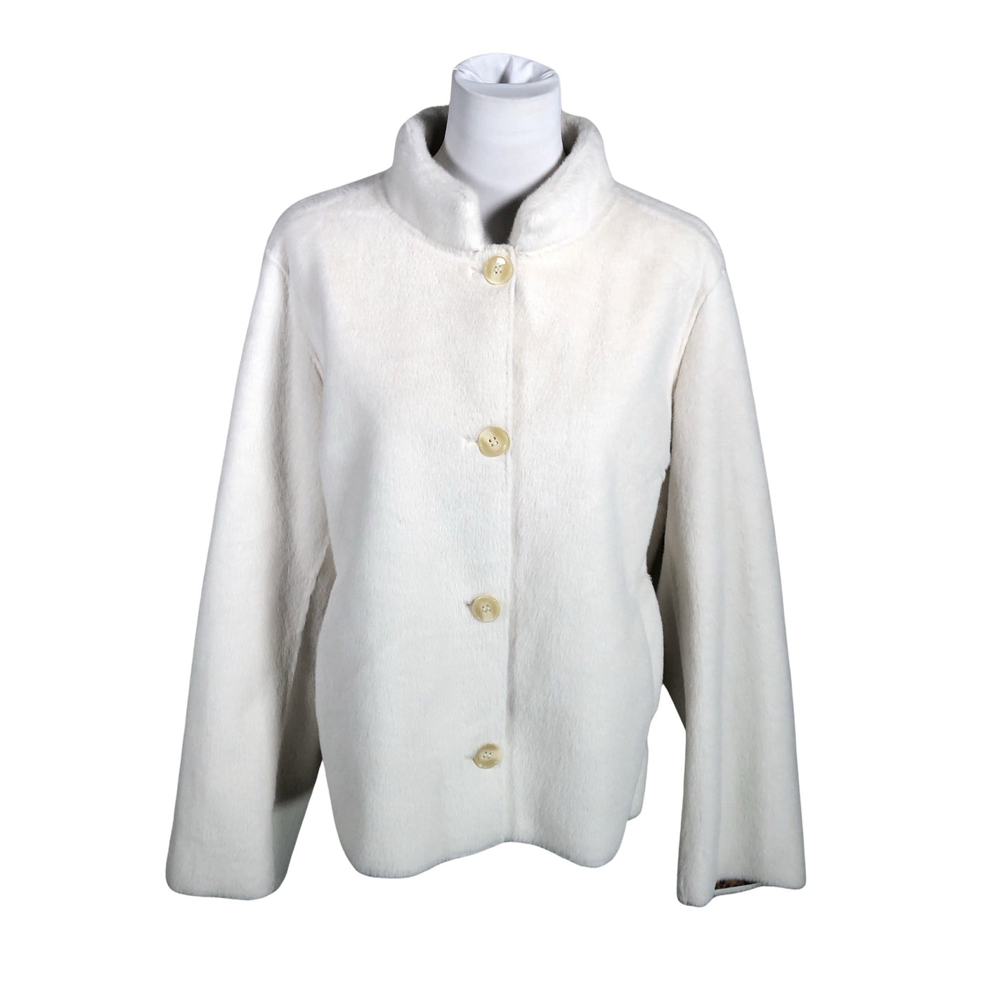 Unisex Rich & Royal - Kunstkarusnahast mantel, suurus 40 - Valge (1)
