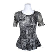 Unisex Karen Millen - Lühikeste käistega pluus, suurus 38 - Hall ()