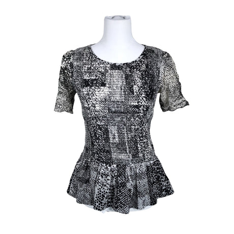 Unisex Karen Millen - Lühikeste käistega pluus, suurus 38 - Hall ()