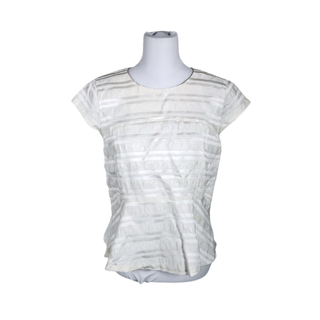 Unisex Style Butler - Lühikeste käistega pluus, suurus 40 - Looduslik valge ()