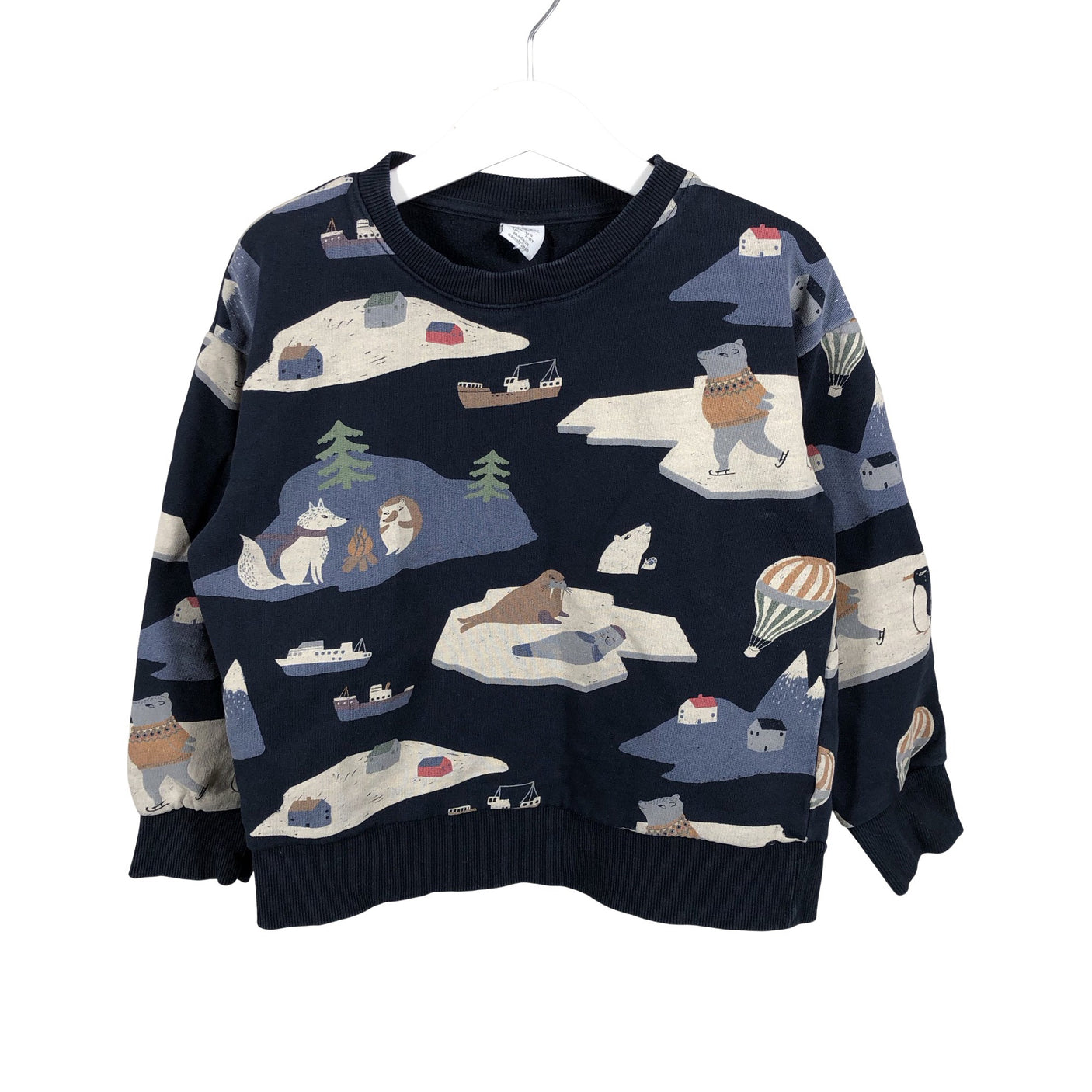 Unisex Lindex - Dressikangast pluus, suurus 122 - 128 - Sinine (1)
