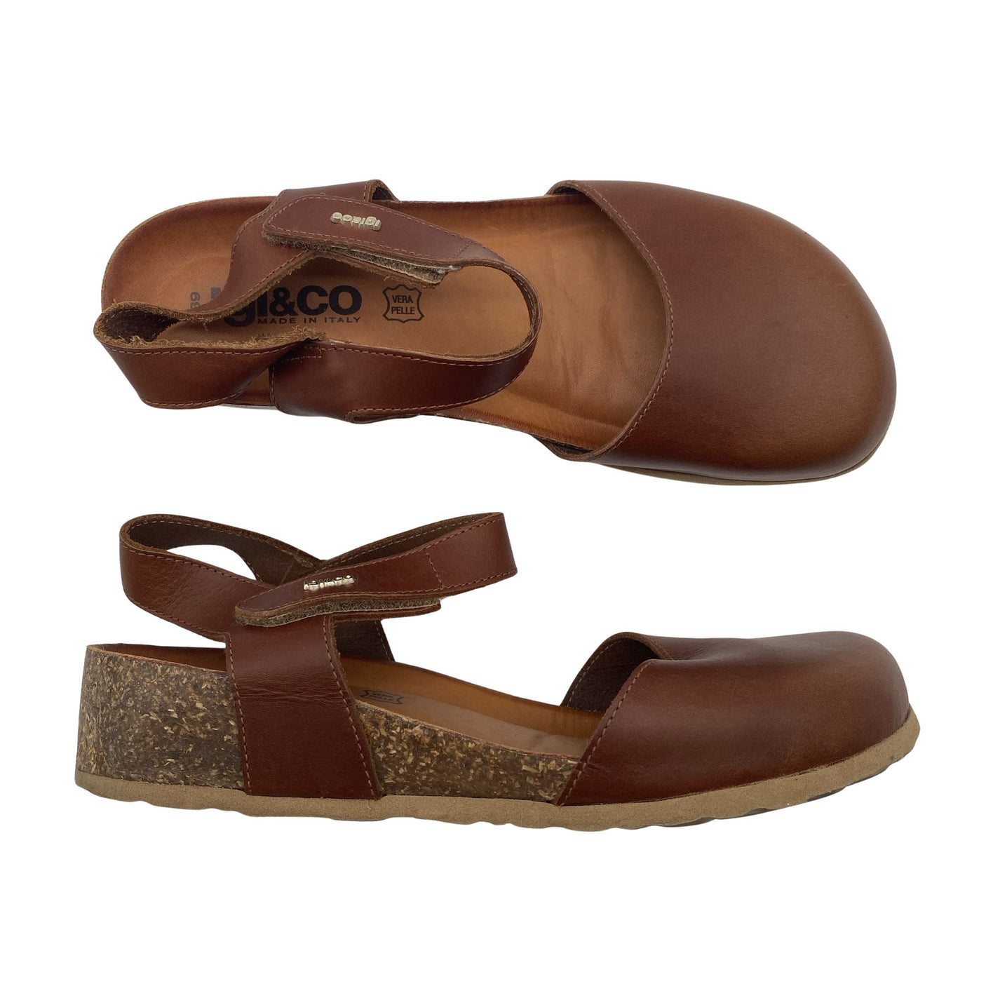 Unisex Igi&Co - Kiilkontsaga rihmikud, suurus 39 - Pruun (1)