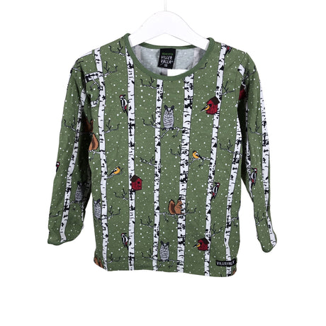 Unisex Villervalla - Trikotaažist pluus, suurus 104 - 110 - Roheline ()