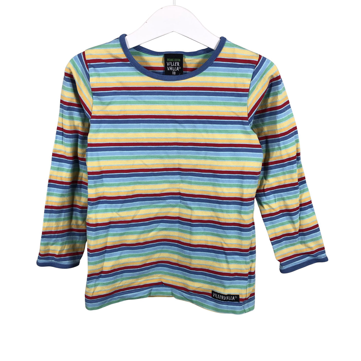 Unisex Villervalla - Trikotaažist pluus, suurus 104 - 110 - Helesinine (1)