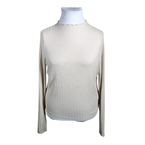 Unisex Lindex - Trikotaažist pluus, suurus 46 - Beige (1)