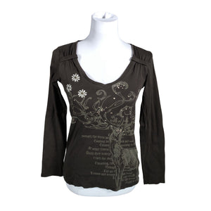 Unisex Esprit - Trikotaažist pluus, suurus 36 - Pruun (1)