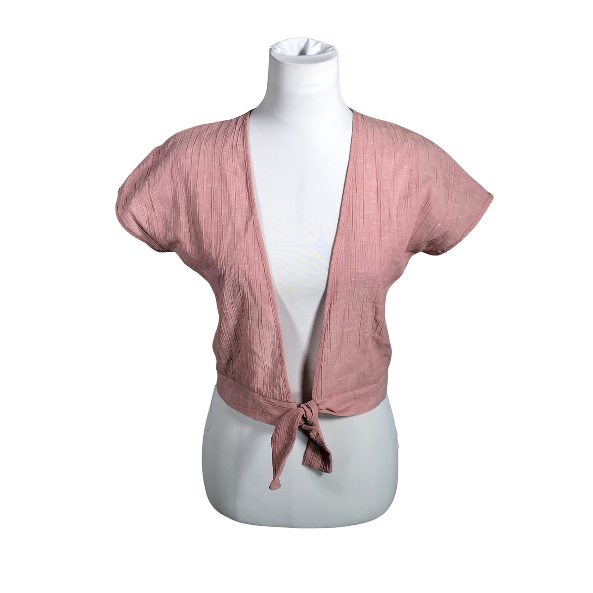 Unisex Vanessa by Rissanen - Lühikeste käistega pluus, suurus 38 - Heleroosa (1)