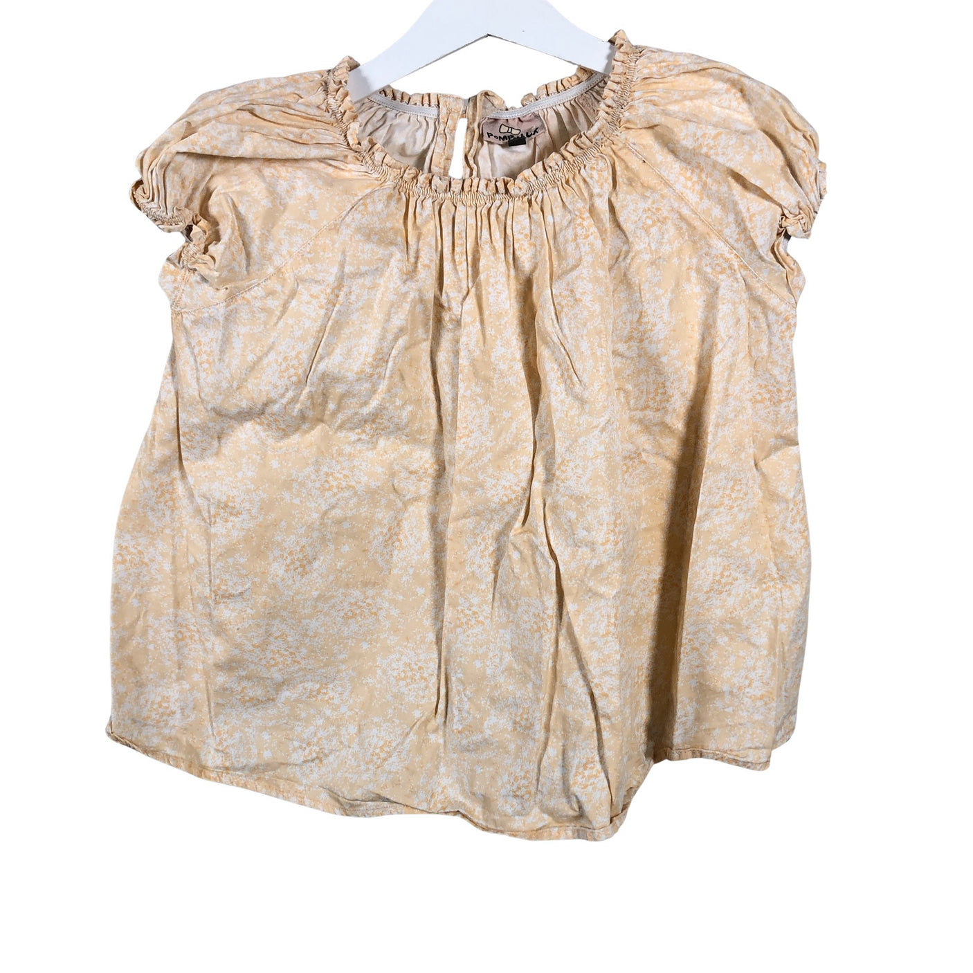 Unisex POMPdeLUX - Lühikeste käistega pluus, suurus 128 - 134 - Oranž (1)