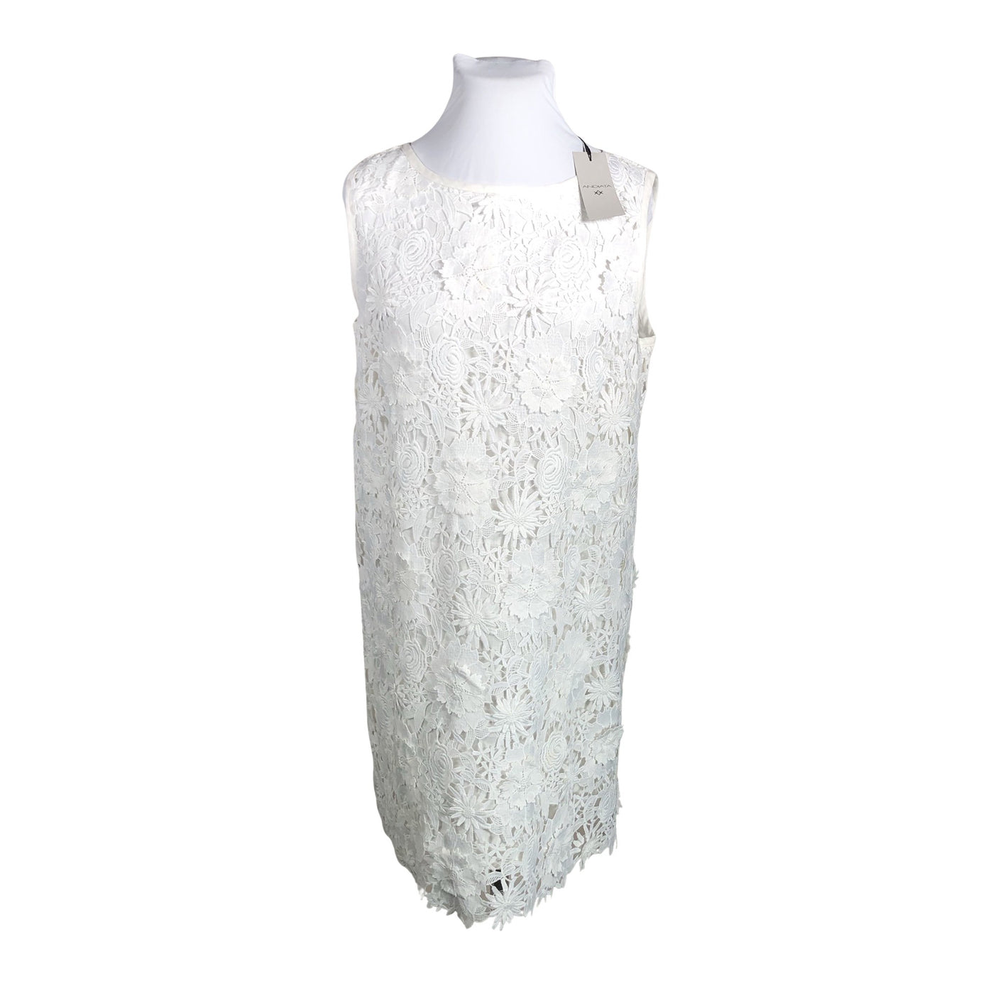 Unisex Andiata - Pidulik kleit, suurus 44 - Valge (1)