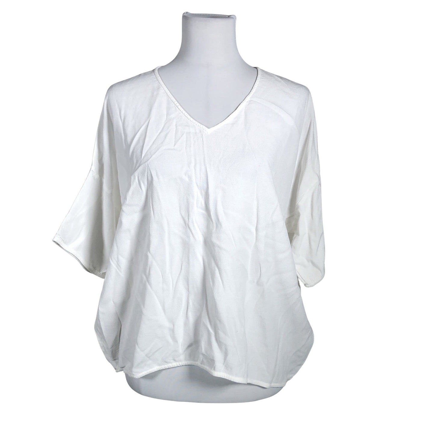 Unisex Samsoe&Samsoe - Lühikeste käistega pluus, suurus 38 - Valge (1)