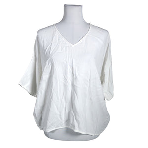 Unisex Samsoe&Samsoe - Lühikeste käistega pluus, suurus 38 - Valge (1)
