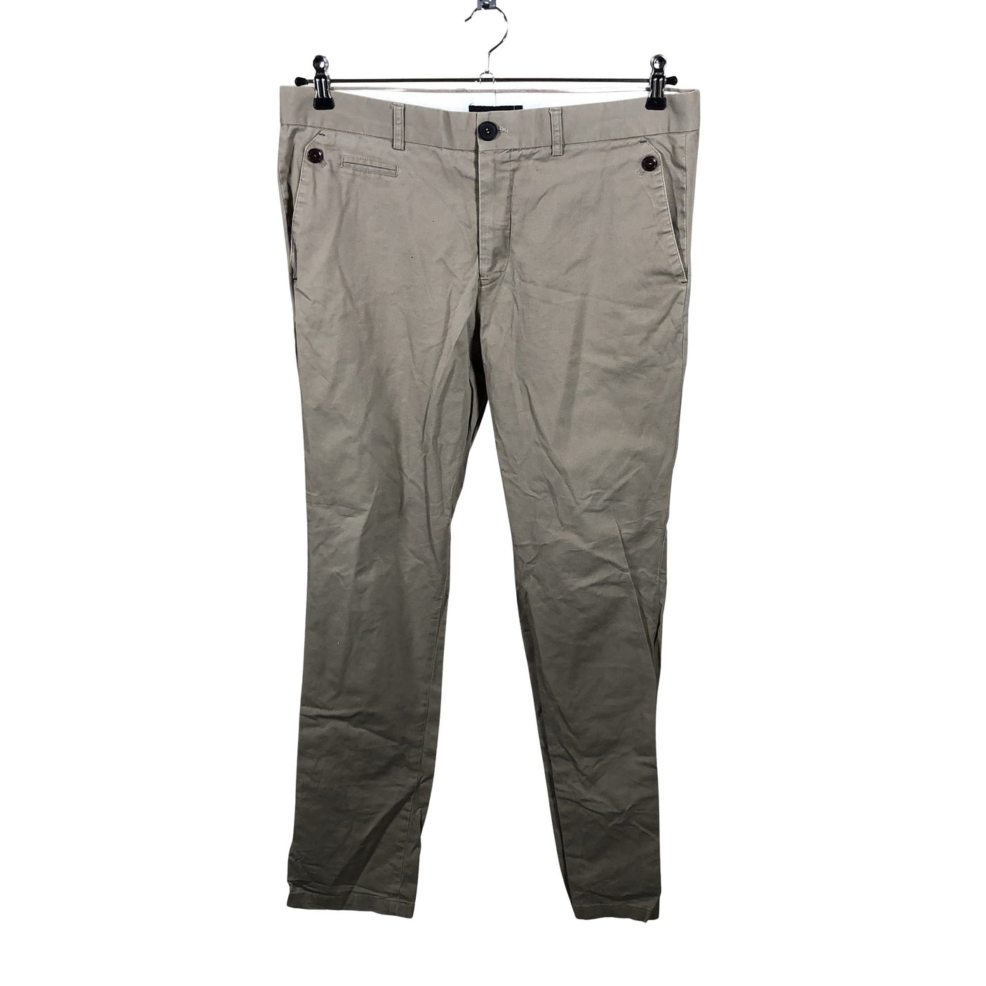 Unisex Selected - Chino-püksid, suurus W34 - Pruun (1)