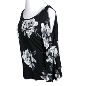 Unisex Lascana - Trikotaažist pluus, suurus 44 - Must (2)