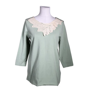 Unisex Lumoan - Trikotaažist pluus, suurus 40 - Roheline (1)