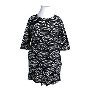 Unisex Marimekko - Trikotaažist tuunika, suurus 44 - Must (1)