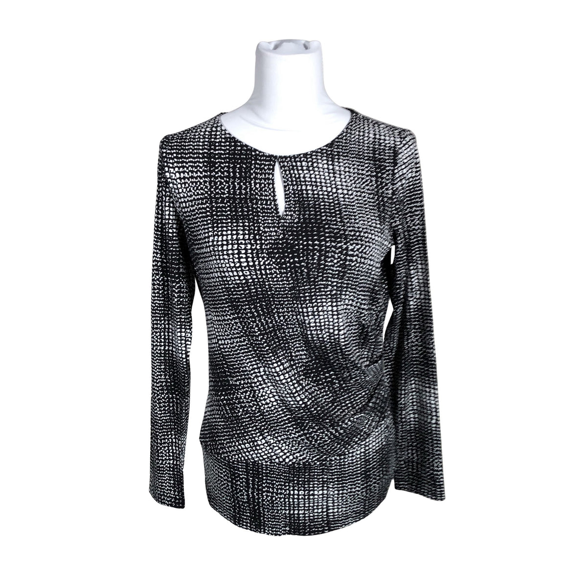 Unisex Ril's - Trikotaažist pluus, suurus 38 - Must (1)