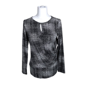 Unisex Ril's - Trikotaažist pluus, suurus 38 - Must (1)