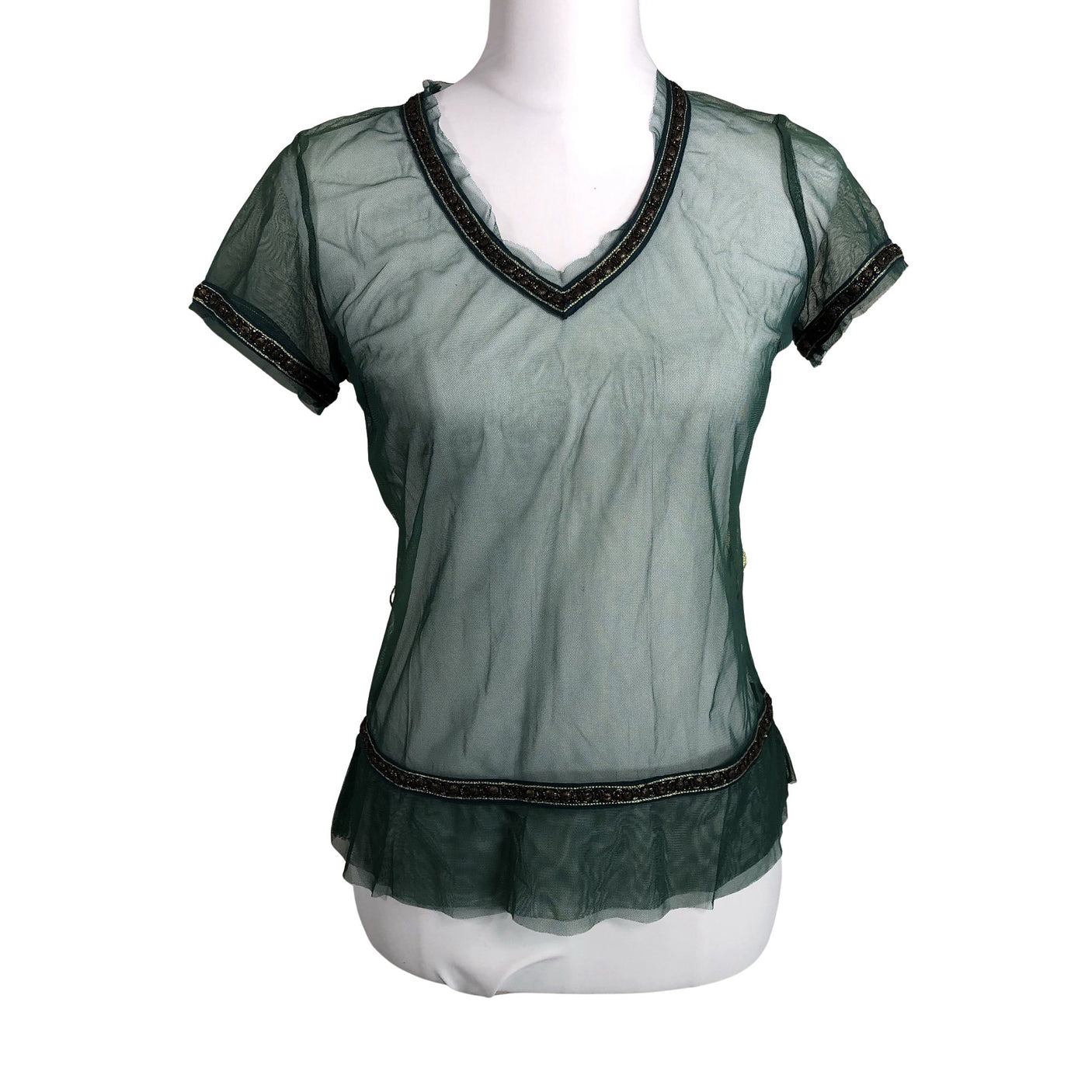 Unisex Greenhouse - Lühikeste käistega pluus, suurus 40 - Roheline (1)