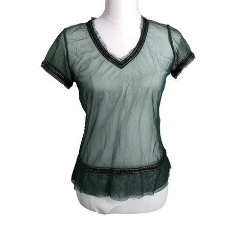 Unisex Greenhouse - Lühikeste käistega pluus, suurus 40 - Roheline ()