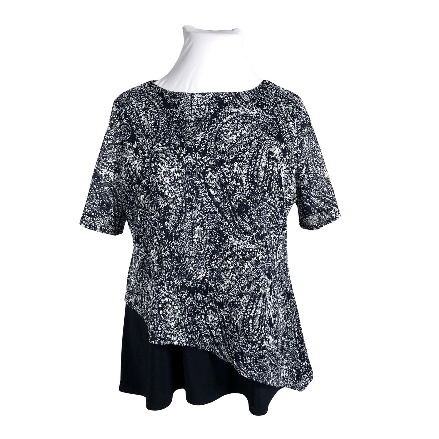 Unisex Femme - Lühikeste käistega pluus, suurus 46 - Must (2)