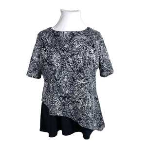 Unisex Femme - Lühikeste käistega pluus, suurus 46 - Must (1)