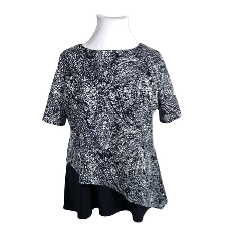 Unisex Femme - Lühikeste käistega pluus, suurus 46 - Must ()