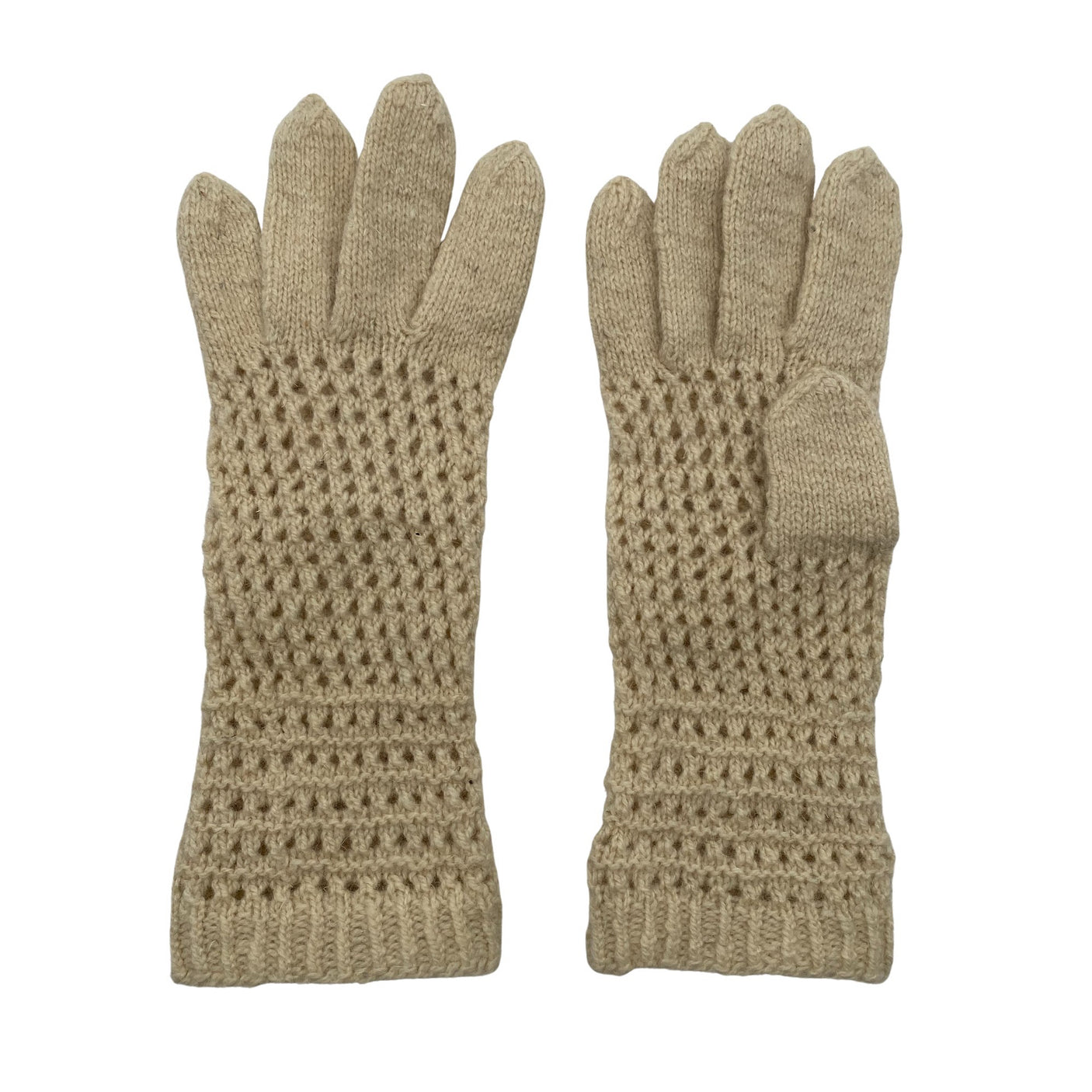 Unisex Handmade - Sõrmkindad, suurus Ei kokoa - Looduslik valge (1)