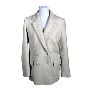 Unisex Lindex - Villane mantel, suurus 36 - Looduslik valge (1)