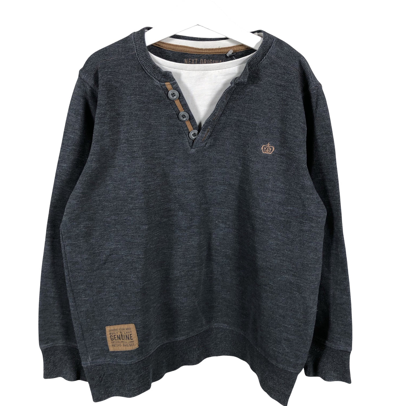 Unisex Next - Dressikangast pluus, suurus 134 - 140 - Hall (1)