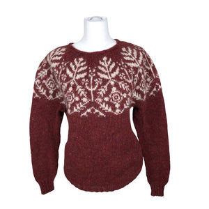Unisex Handmade - Kampsun, suurus 38 - Veinipunane (1)
