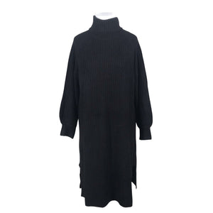 Unisex Zizzi - Kootud kleit, suurus 46 - Must (1)