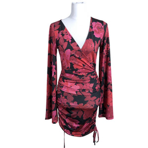 Unisex Na-KD - Trikotaažist kleit, suurus 34 - Punane (1)