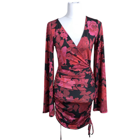 Unisex Na-KD - Trikotaažist kleit, suurus 34 - Punane ()