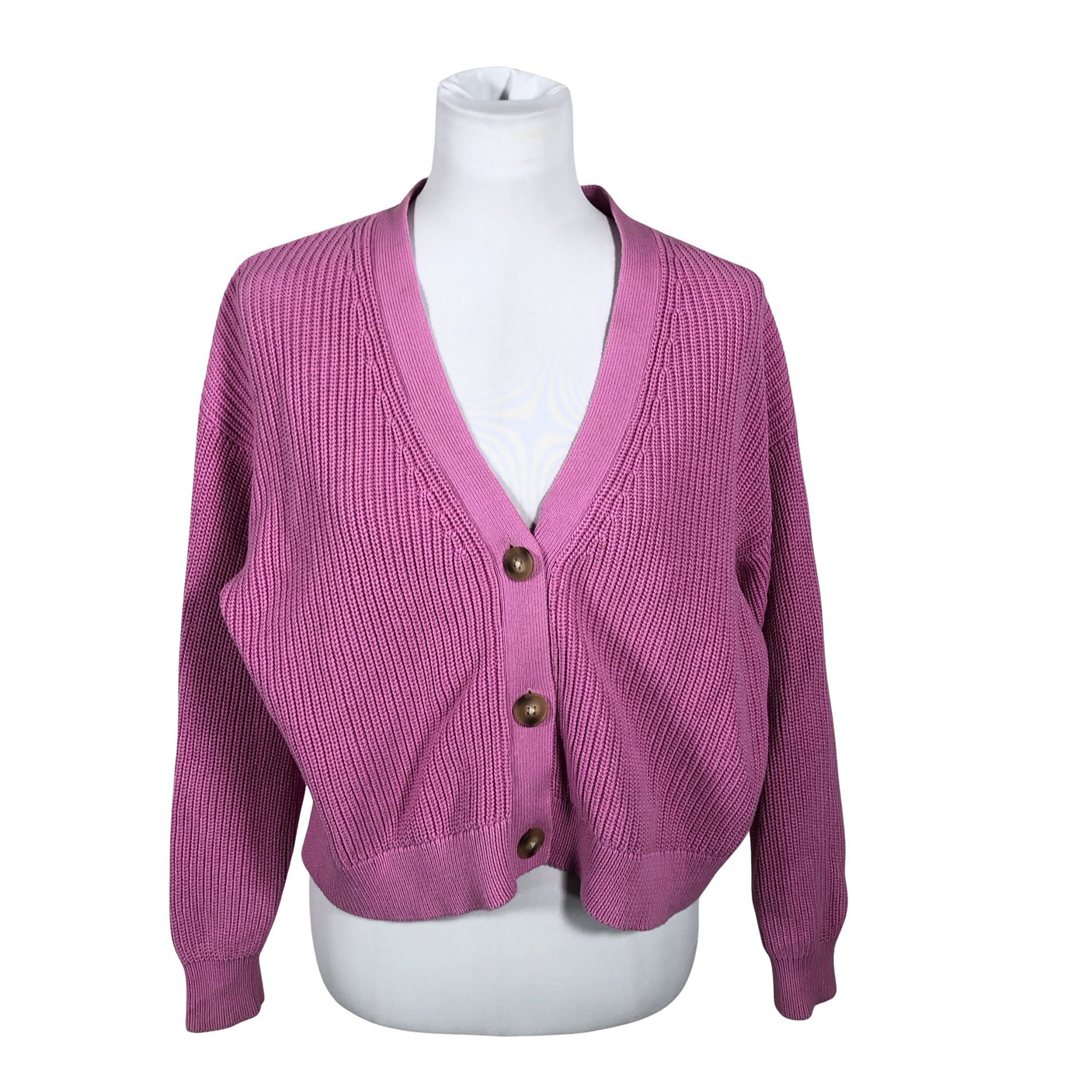 Unisex Selected - Kardigan, suurus 40 - Roosa (1)
