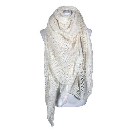 Unisex Handmade - Õhuke sall, suurus Maxi - Valge ()