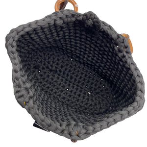 Unisex Handmade - Käekott, suurus Midi - Must (2)