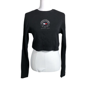 Unisex Tommy Jeans (Tommy Hilfiger) - Trikotaažist pluus, suurus 38 - Must (1)