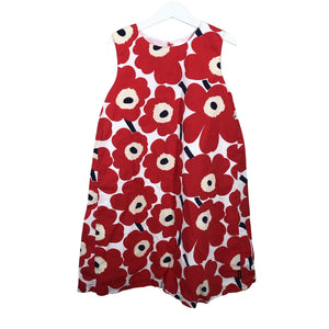 Unisex Marimekko - Mitteveniv kleit, suurus 122 - 128 - Punane (1)