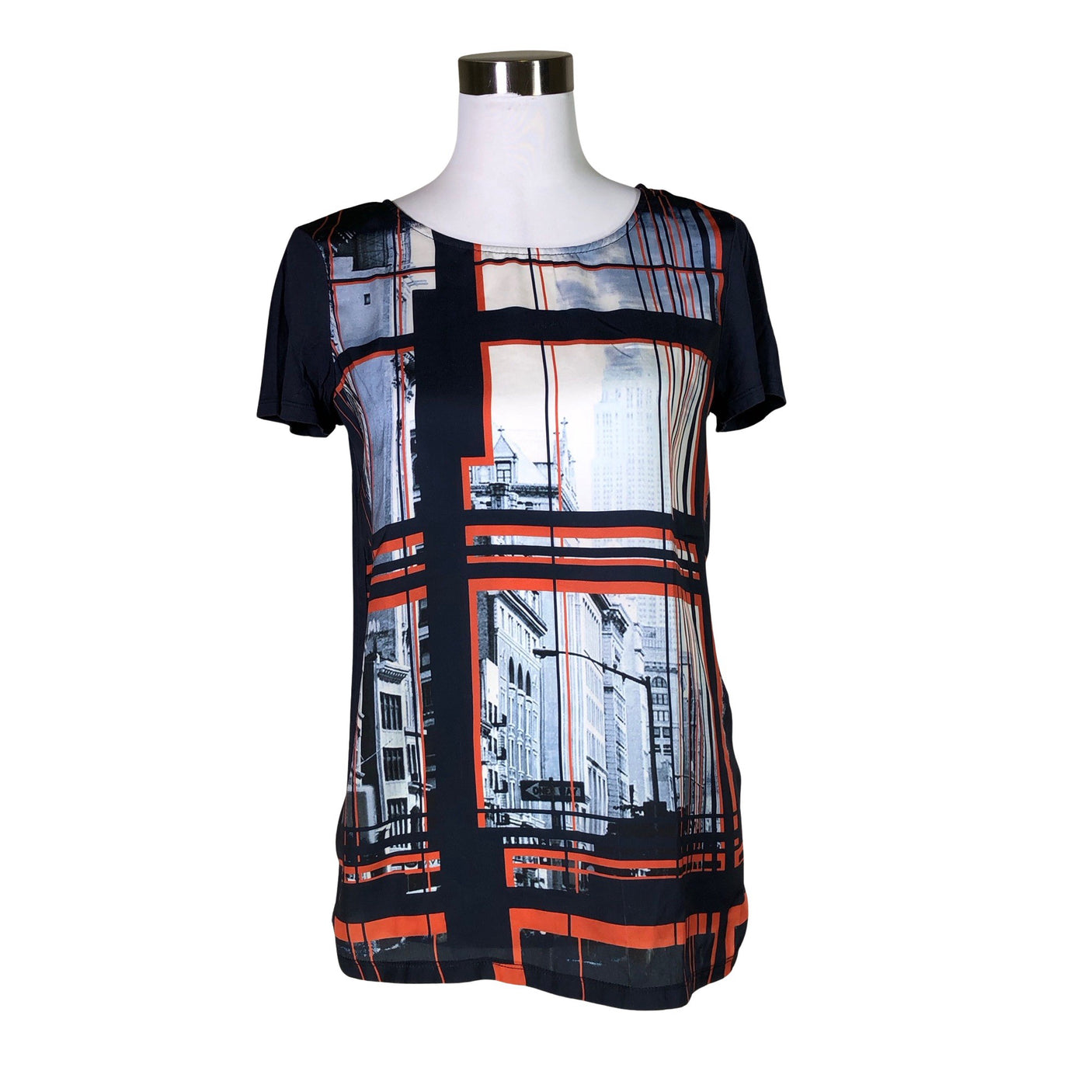 Unisex Esprit - Lühikeste käistega pluus, suurus 38 - Sinine (1)