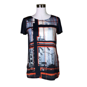 Unisex Esprit - Lühikeste käistega pluus, suurus 38 - Sinine (1)