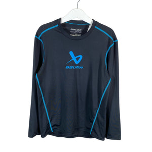 Unisex Bauer - Spordisärk, pikad käised, suurus 140 - 146 - Must (1)