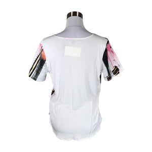 Unisex French Connection - Lühikeste käistega pluus, suurus 38 - Valge (2)