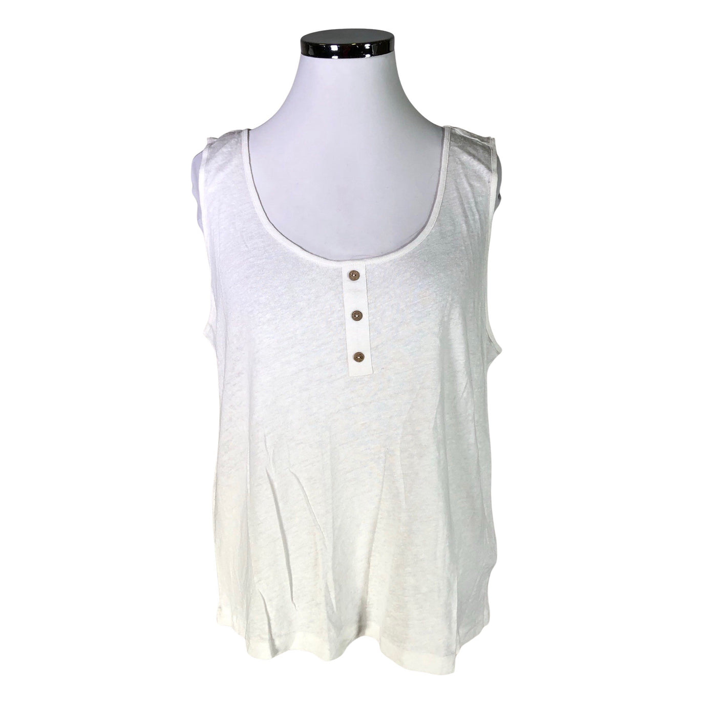 Unisex Cream - Trikotaažist topp, suurus 44 - Valge (1)
