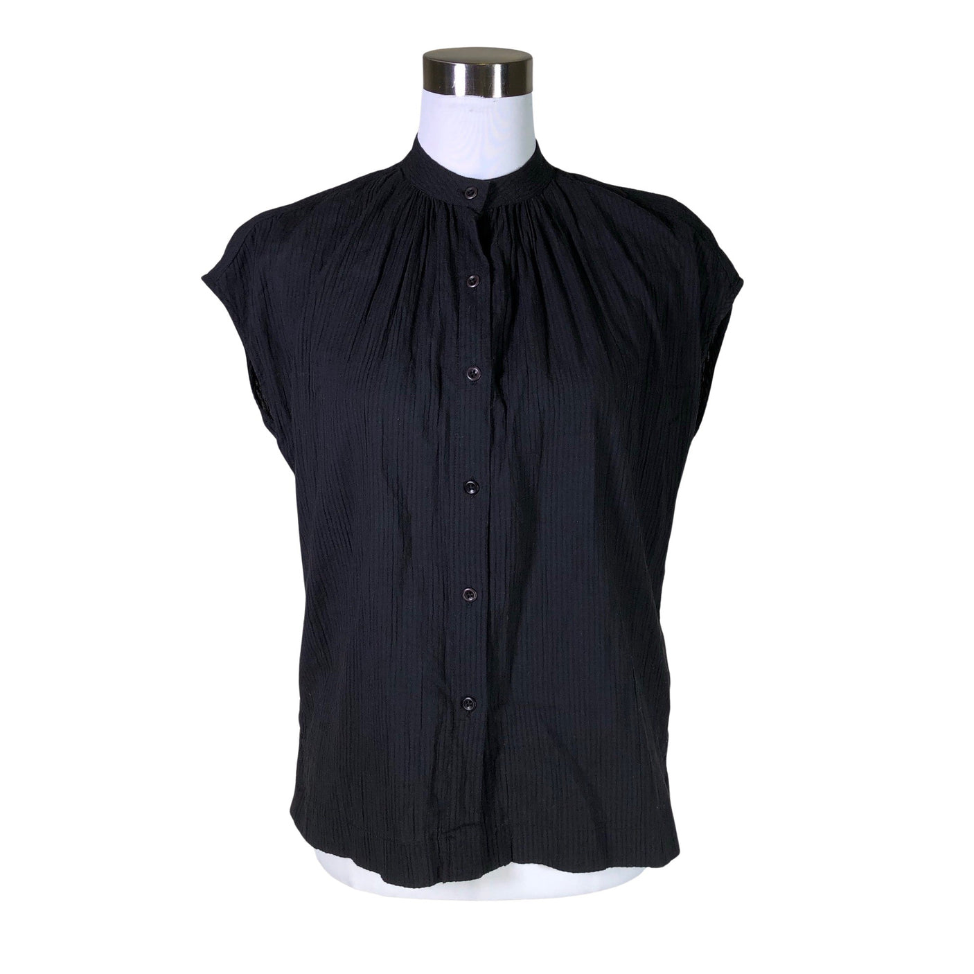 Unisex Toast - Lühikeste käistega pluus, suurus 36 - Must (1)