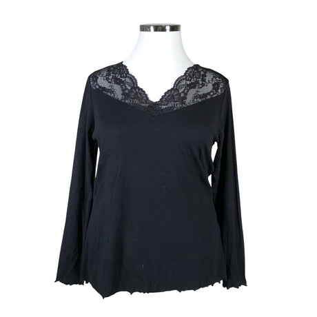Unisex Fransa - Trikotaažist pluus, suurus 44 - Must ()
