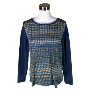 Unisex Gustav - Trikotaažist pluus, suurus 40 - Sinine (1)