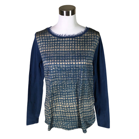 Unisex Gustav - Trikotaažist pluus, suurus 40 - Sinine ()