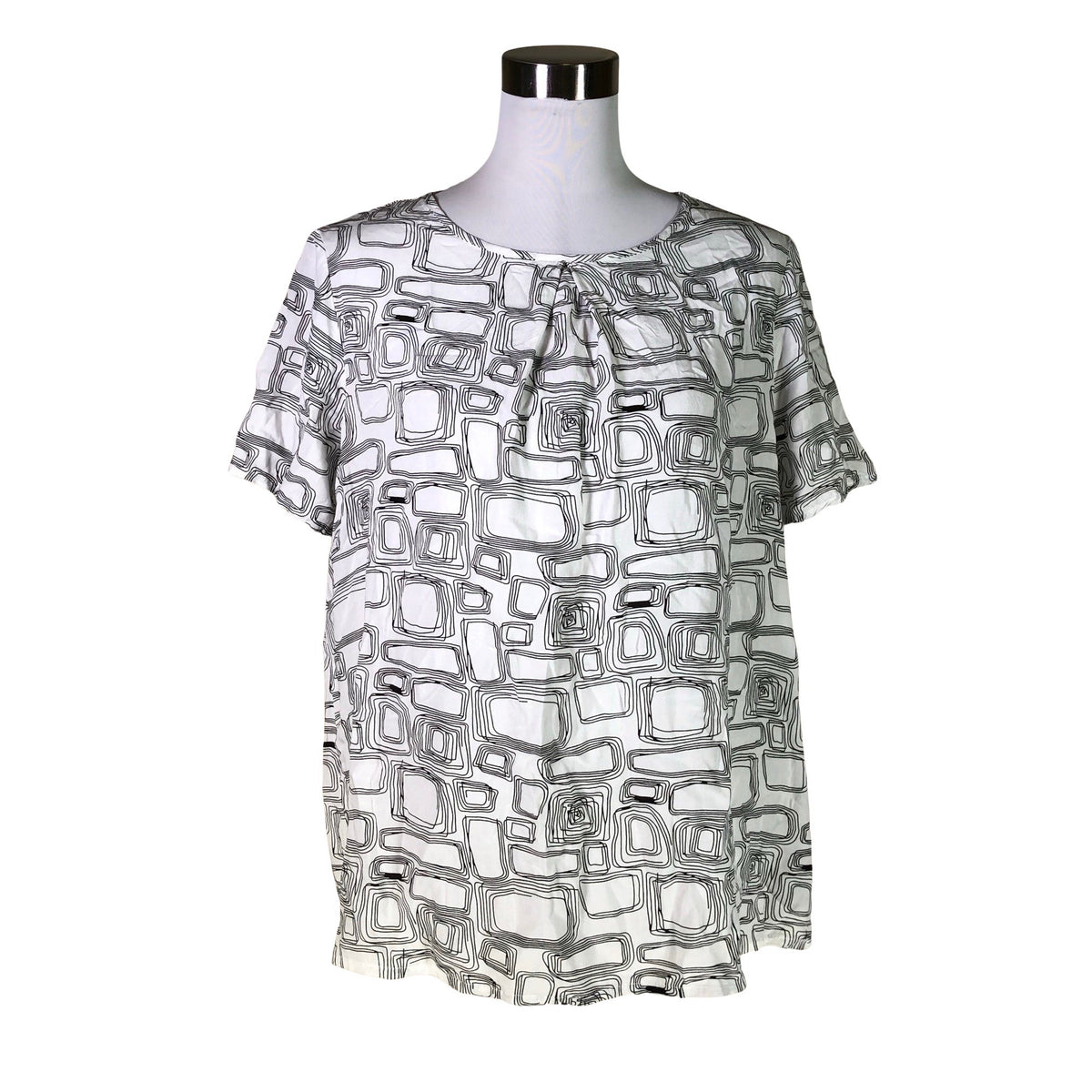 Unisex S.T.I - Lühikeste käistega pluus, suurus 40 - Valge (1)