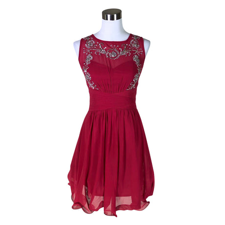 Unisex Little Mistress London - Pidulik kleit, suurus 38 - Veinipunane ()